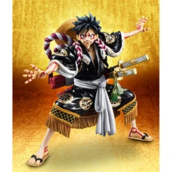 MegaHouse Portrait.Of.Pirates One Piece KABUKI EDITION Monkey D Luffy Second Performance