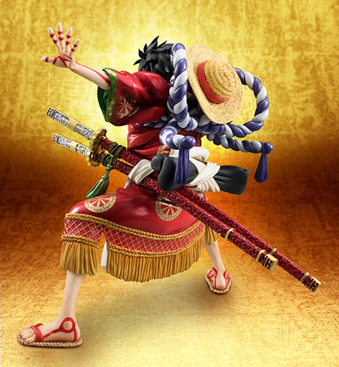 MegaHouse Portrait.Of.Pirates One Piece KABUKI EDITION Monkey D Luffy 1/8 PVC Figure - Image 13
