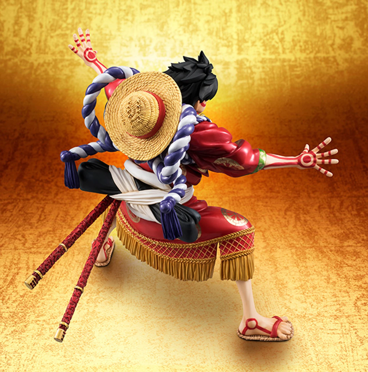 MegaHouse Portrait.Of.Pirates One Piece KABUKI EDITION Monkey D Luffy 1/8 PVC Figure - Image 14