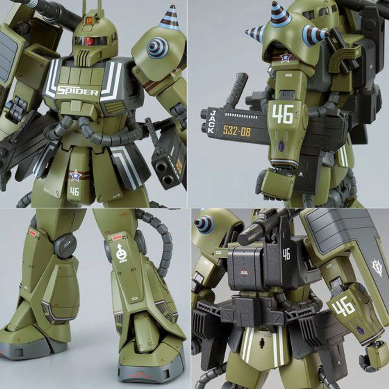 Bandai MG 1/100 Zaku Cannon (Ian Graden Custom) Plastic Model - Image 9