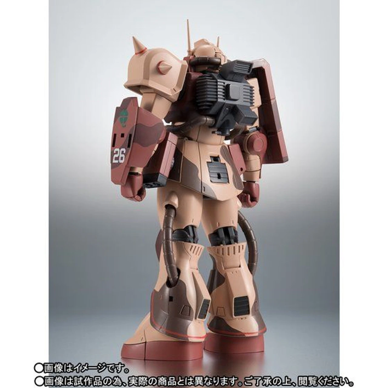 Bandai Robot Spirit Side MS MS-06D Zaku Desert Type Caracal Corps Ver. A.N.I.M.E. Action Figure - Image 4