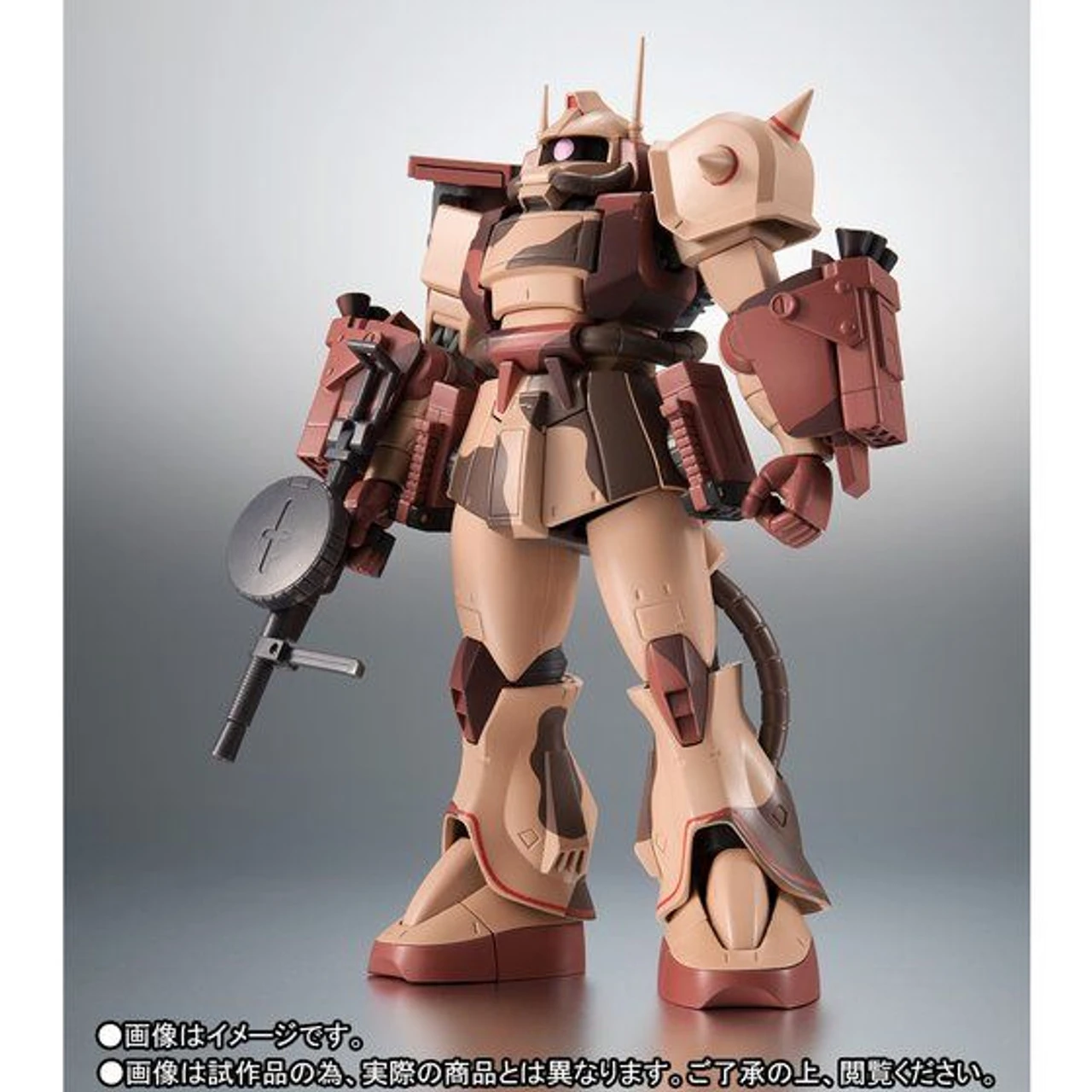 Bandai Robot Spirit Side MS MS-06D Zaku Desert Type Caracal Corps Ver. A.N.I.M.E. Action Figure - Image 5