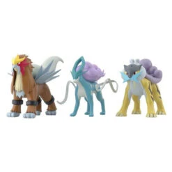 Bandai Pokemon Scale World Johto Region Raikou & Entei & Suicune (Shokugan)