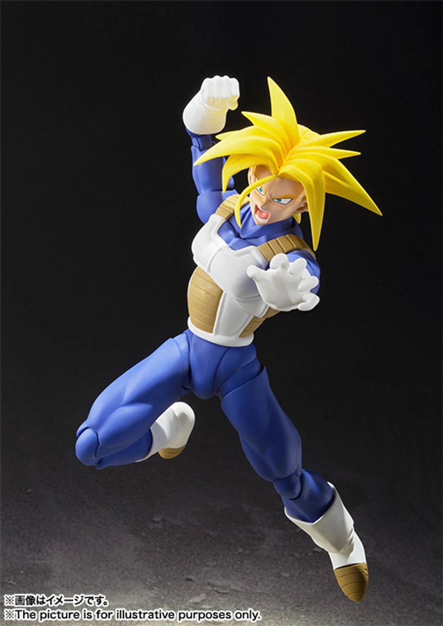 Bandai S.H.Figuarts Super Saiyan Trunks Warrior Action Figure - Image 2