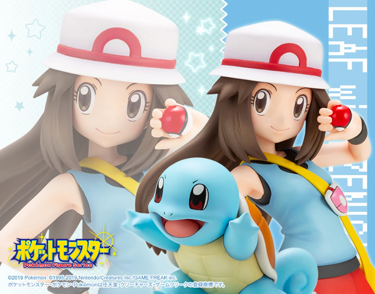 Kotobukiya ARTFX J Leaf With Squirtle (Pokemon) 1/8 PVC Figure