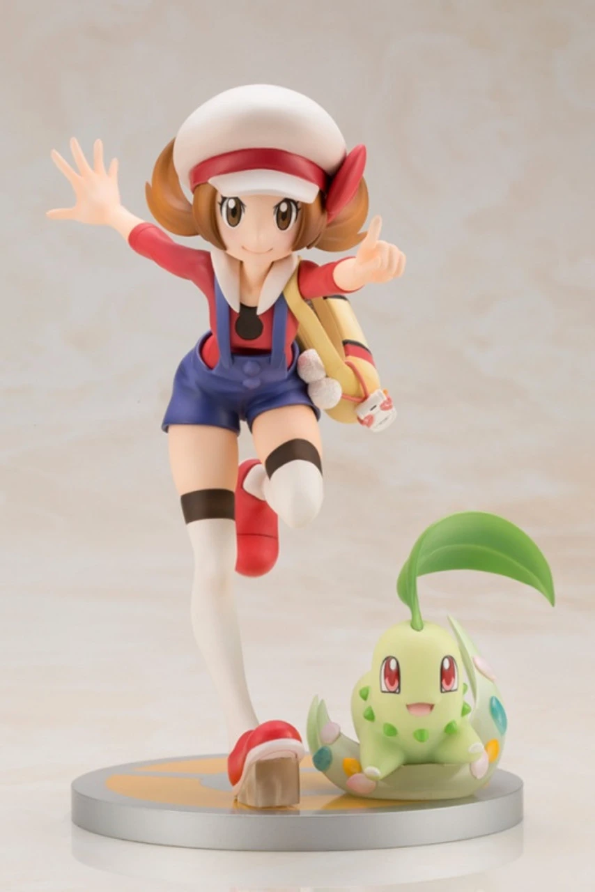 Kotobukiya ARTFX J Pokemon - Lyra(Kotone) With Chikorita 1/8 PVC Figure - Image 6