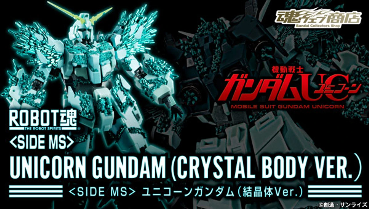 Bandai Robot Spirits SIDE MS Unicorn Gundam (Crystal Body Ver.) Action Figure - Image 2