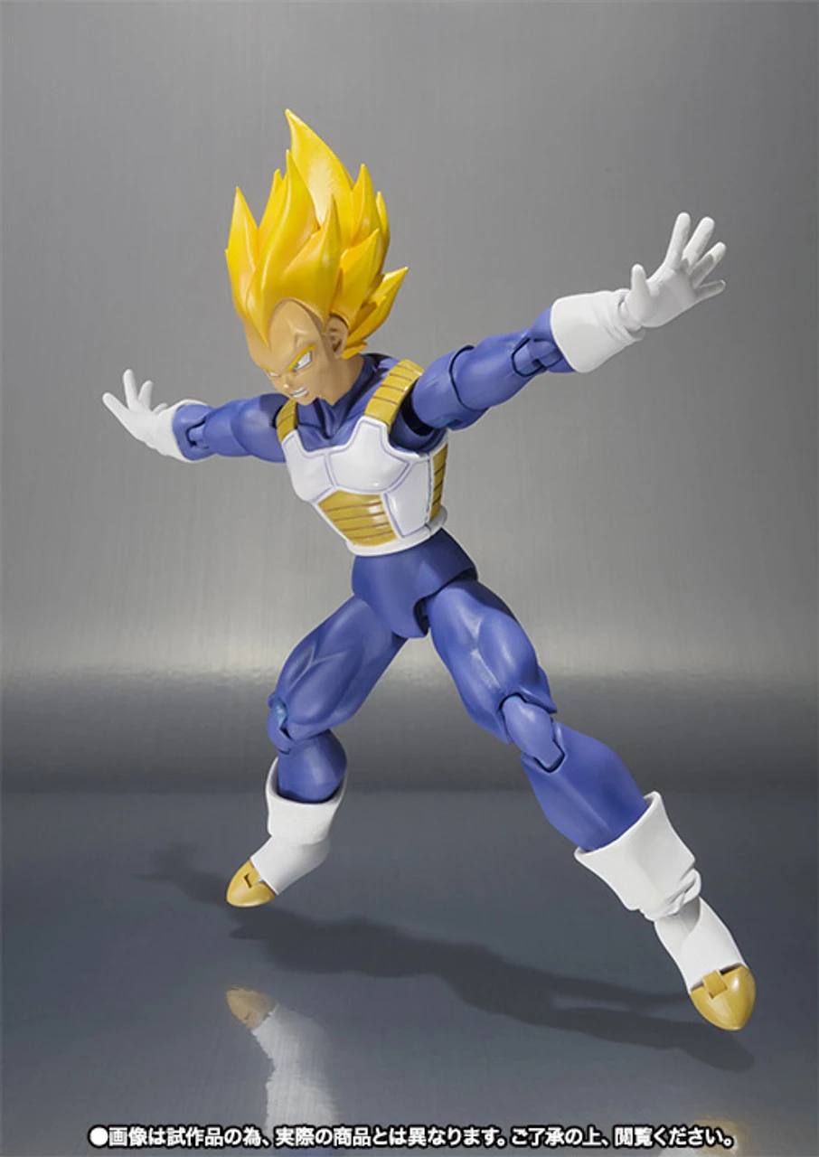 Bandai S.H.Figuarts Super Saiyan Vegeta Premium Color Edition Action Figure - Image 4