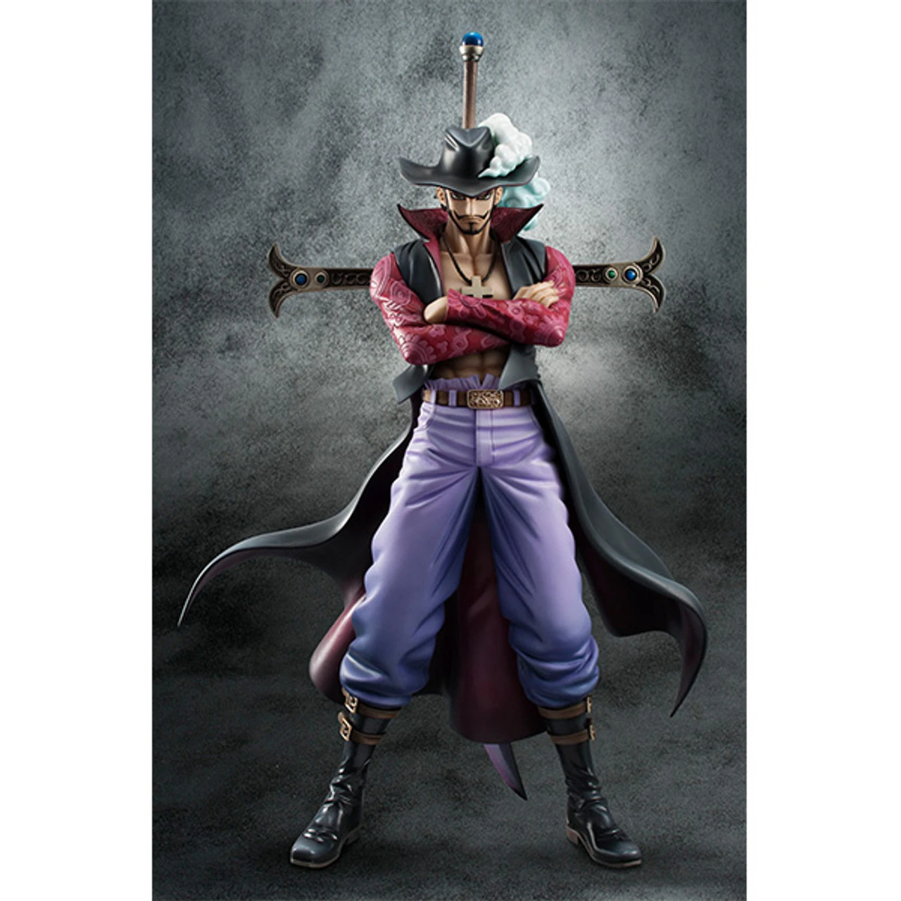 MegaHouse Portrait.Of.Pirates Excellent Model One Piece NEO-DX Hawk-Eye Dracule Mihawk Ver.2 - Image 5