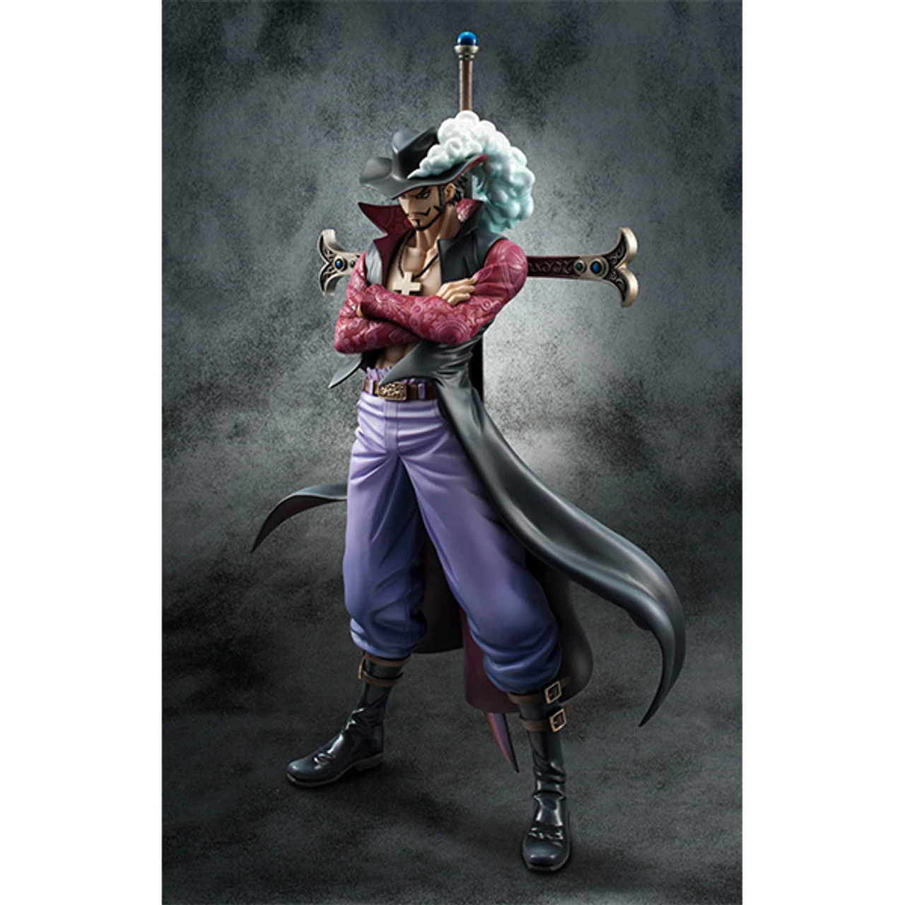 MegaHouse Portrait.Of.Pirates Excellent Model One Piece NEO-DX Hawk-Eye Dracule Mihawk Ver.2 - Image 4