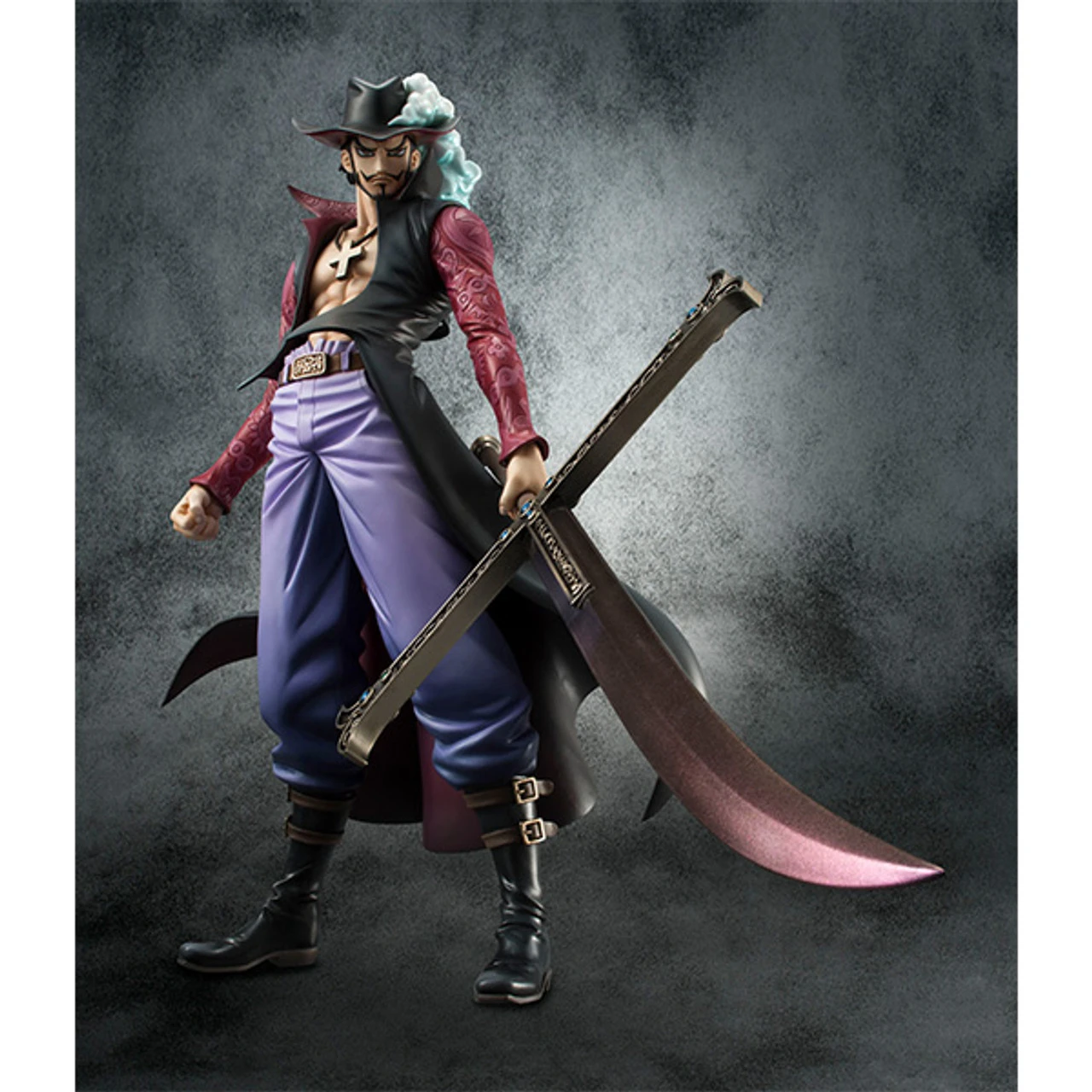 MegaHouse Portrait.Of.Pirates Excellent Model One Piece NEO-DX Hawk-Eye Dracule Mihawk Ver.2 - Image 11