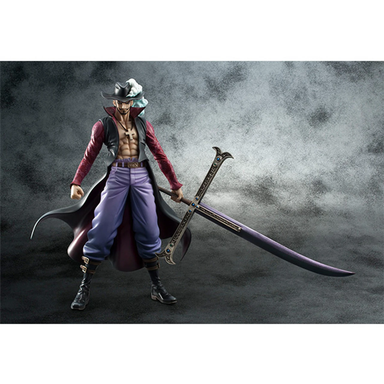 MegaHouse Portrait.Of.Pirates Excellent Model One Piece NEO-DX Hawk-Eye Dracule Mihawk Ver.2 - Image 8